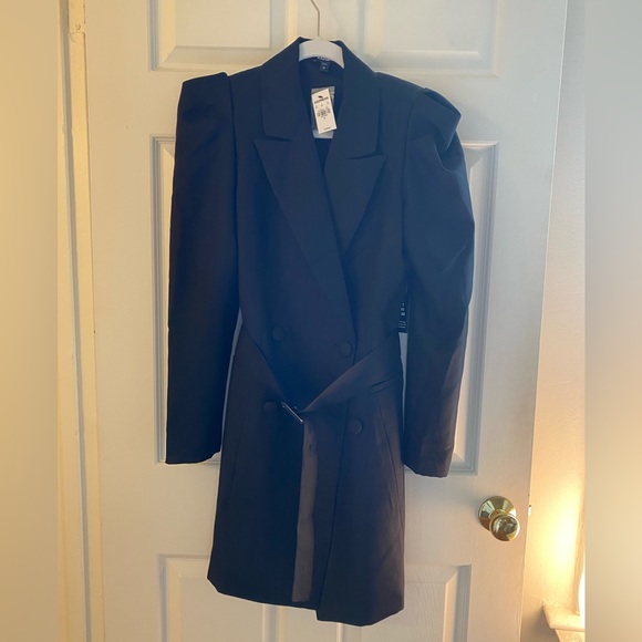 NWT Express Puff Sleeved Blazer Dress - Picture 5 of 7